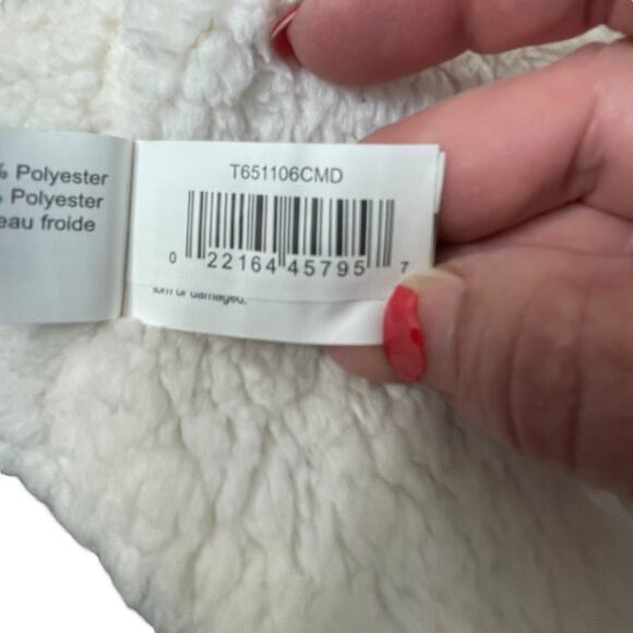 Friends Forever Dog Sz Medium Hood Jacket Coat Sweater Plaid Pup Fleece Red - Picture 9 of 11